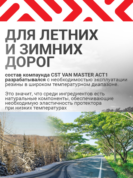 Легкогрузовые шины 215/70R15C CST Van Master ACT1 109/107R TL