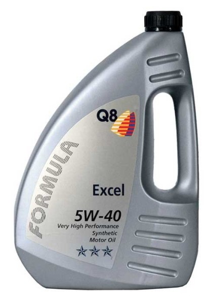 Моторное масло для легковых автомобилей Q8 F Excel 5W-40 - 4 литра